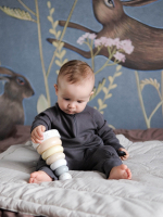 Комбинезон на манжетах Mjölk Sleep and Play Steel Grey, с рукавом реглан