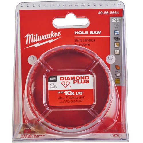 Коронка алмазная Milwaukee Diamond Plus 68мм