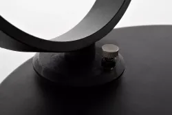 "Олимп" стол журнальный раздвижной из HPL 80-131х131см, Н43,5, цвет столешницы мрамор "Каррара"