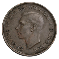 Монета 1/2 пенни (penny) 1939 год Австралия