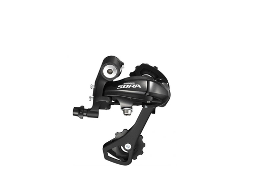 Переключатель задний Shimano Sora, R3000, GS, 9 скоростей, крепление на болт, черный, без упаковки