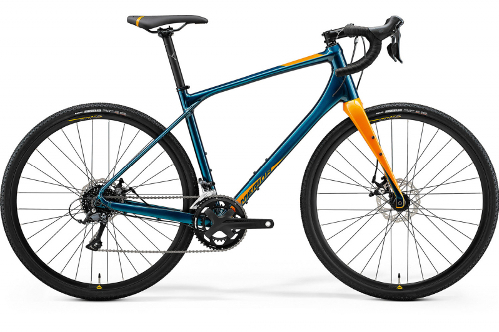 Велосипед '21 Merida Silex 200 Колесо:700C Рама:L(53cm) Teal-Blue/Gold (6110872606)
