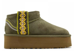 UGG Classic Ultra Mini Braid Platform Burnt Olive