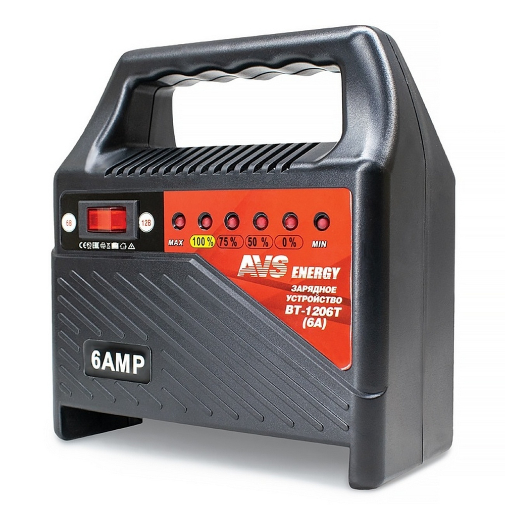 Авто зарядное уст-во для аккумуляторов AVS Energy BT-1206Т