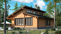 Проект Дома 123,53 кв. м из бруса Д-32