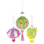 Набор для творчества из бумаги Клевер, 230х210х18 мм, картонная упаковка, "Шар из бумажных лент для девочек"