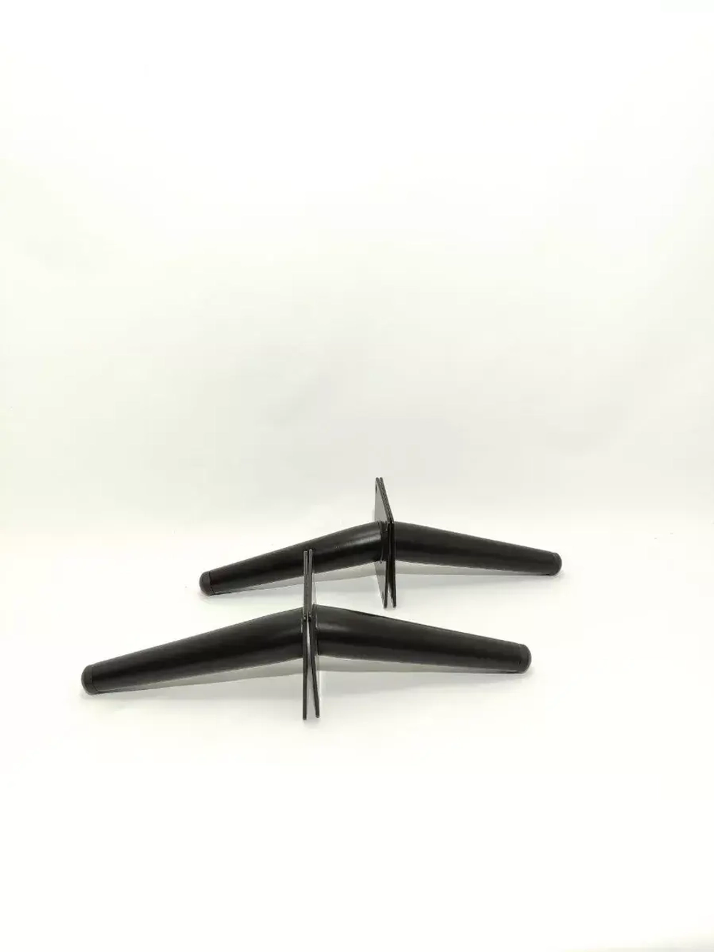 Ножки мебельные черные Штык Косой 150мм/4шт