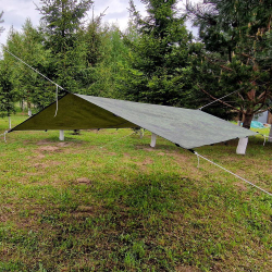 Тент-навес Prival туристический 2.9х4м, 80г/м2, PU 4000,камуфляж пиксель