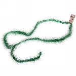 Мишура 2 м 7 см «Фонарик снежный», Зеленый/белый