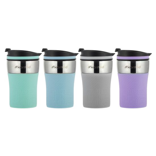 Термокружка 260 мл. из нержавеющей стали Kamille KM 2154 с TPR накладкой