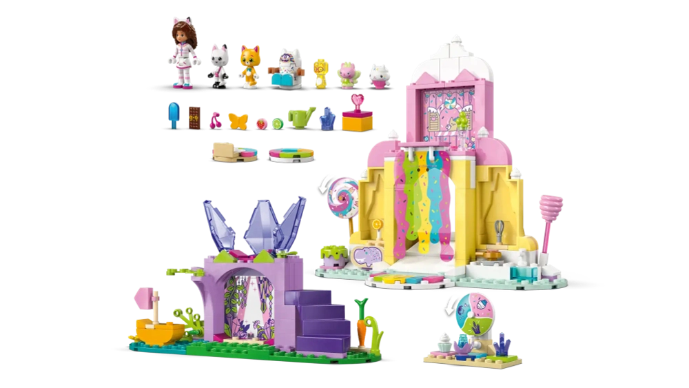 Конструктор LEGO Gabby's Dollhouse 11205 Гора сладостей и Кошачий сад