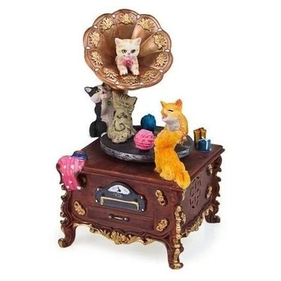 Музыкальная композиция Коты на граммофоне [Арт. 14256]