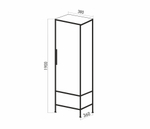 Пенал "БРУКЛИН-38" Дуб Бунратти ЛОФТ (ЛДСП)