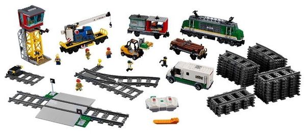 Электромеханический конструктор LEGO City 60198 Грузовой поезд