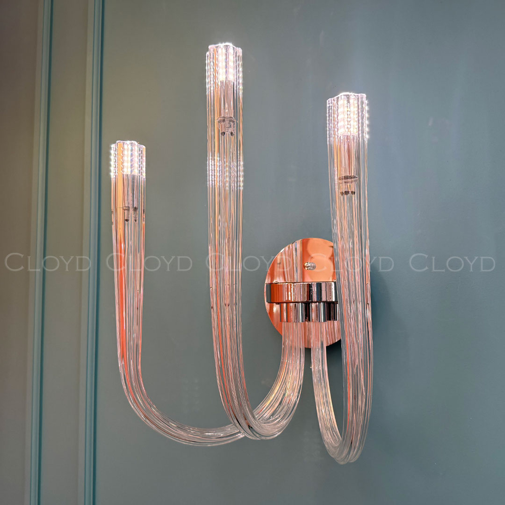 Бра Cloyd AEDA W3 / шир. 28 см - хром (арт.20466)