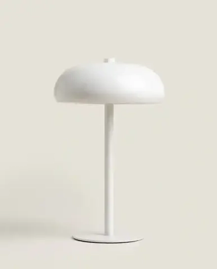 ZARA HOME МАЛЕНЬКАЯ МОНОХРОМНАЯ НАСТОЛЬНАЯ ЛАМПА, БЕЛЫЙ