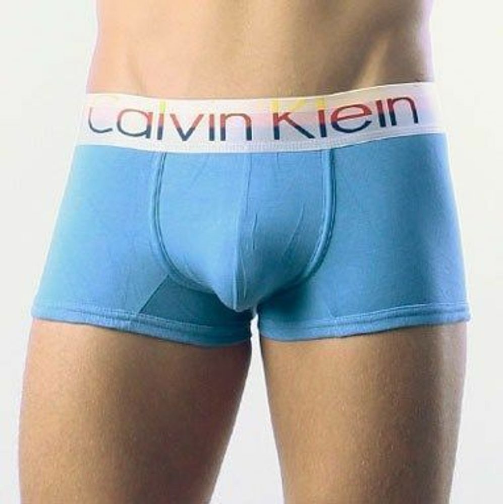 Мужские трусы боксеры Calvin Klein Steel Multicolor Blue