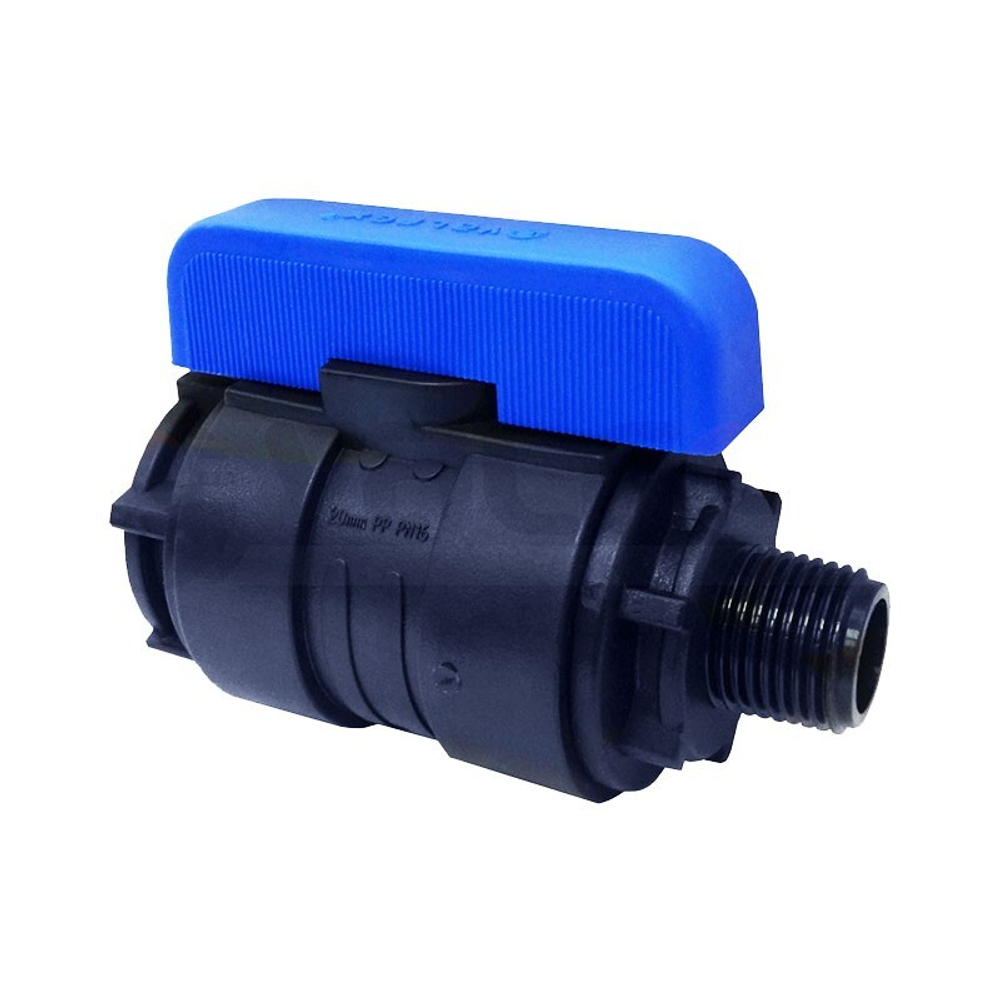 Кран шаровой компрессионный Valfex DN-16 PN-16, G-3/4''x1/2'', ВР-НР