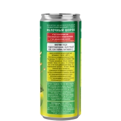 28SEEDS Real APPLE SCHORLE (Яблочный шорле) 330 мл — состав и пищевая ценность на этикетке банки