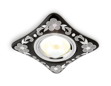 Ambrella Встраиваемый точечный светильник MR16 из керамики Organic Spot D2065 BK/CH