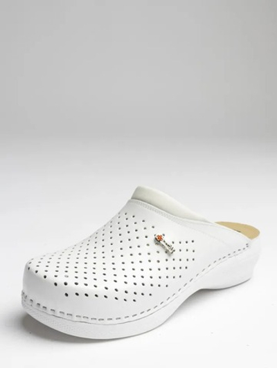 Обувь Ортопедическая малосложная LEON medikal женские цвет белый перфорация ART-MED100W