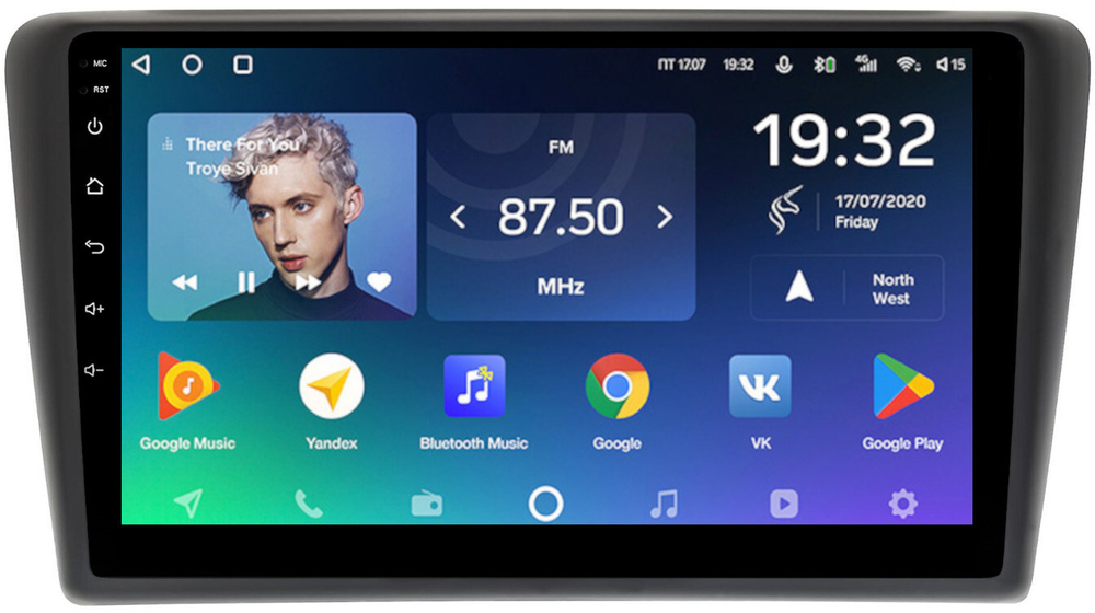 Магнитола для Skoda Rapid 1 2012-2020 (рамка тип 1) - Teyes SPRO+ на Android 10, ТОП процессор, 4Гб+32Гб, 4G SIM-слот