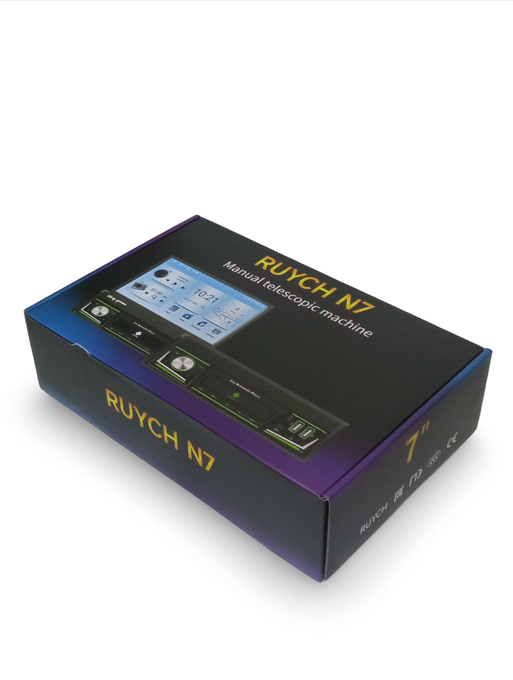 Автомагнитола с выдвижным экраном 7"Android 2+64GB Ruych N7