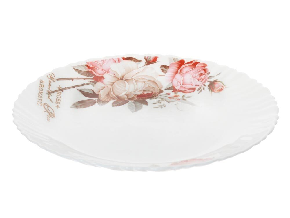 Тарелка обеденная 22см Чайные розы (тонк.) (78913)