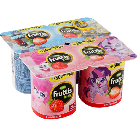 Йогурт Fruttis Kids клубника 115 гр