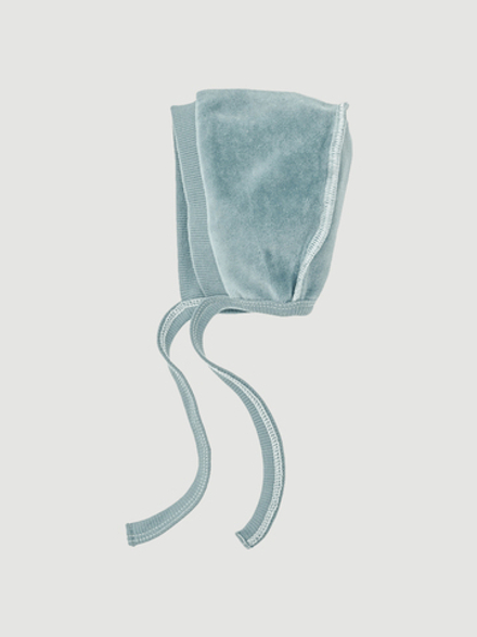 Велюровый чепчик Mjölk Baby Blue