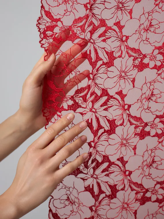 05-98 Вышивка на неэл. сетке 23 см, красный