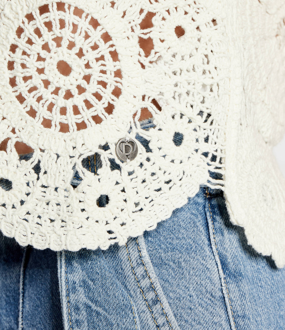 Топ TS_YELLIT Desigual - экрю(24SWTK98)