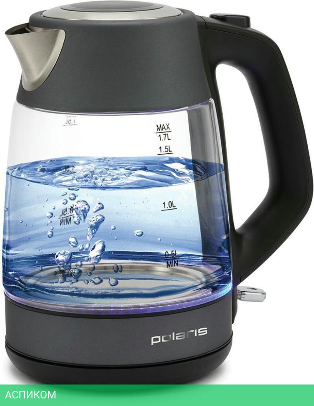 Электрочайник Polaris PWK 1760CGL графит