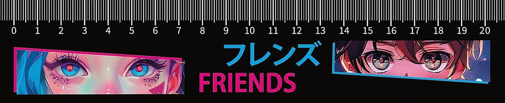 Закладка-линейка 20см. "Friends 2025" (Пчелка)