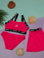 купальник раздельный 3 в 1 с топом и юбка