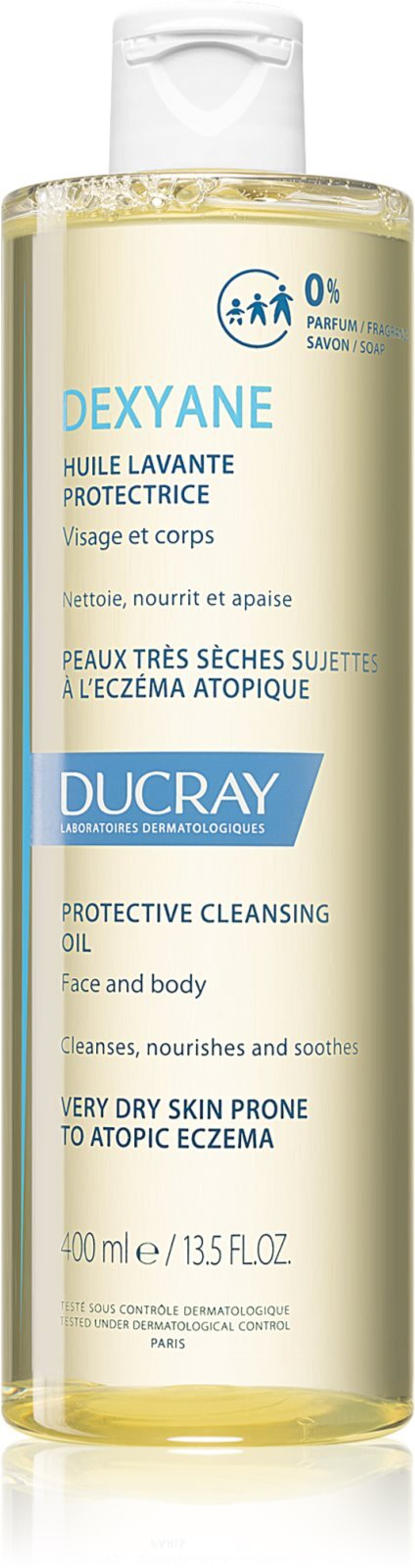 Ducray Dexyane - очищающее масло для очень сухой кожи /   400  ml  / GTIN 3282770203028
