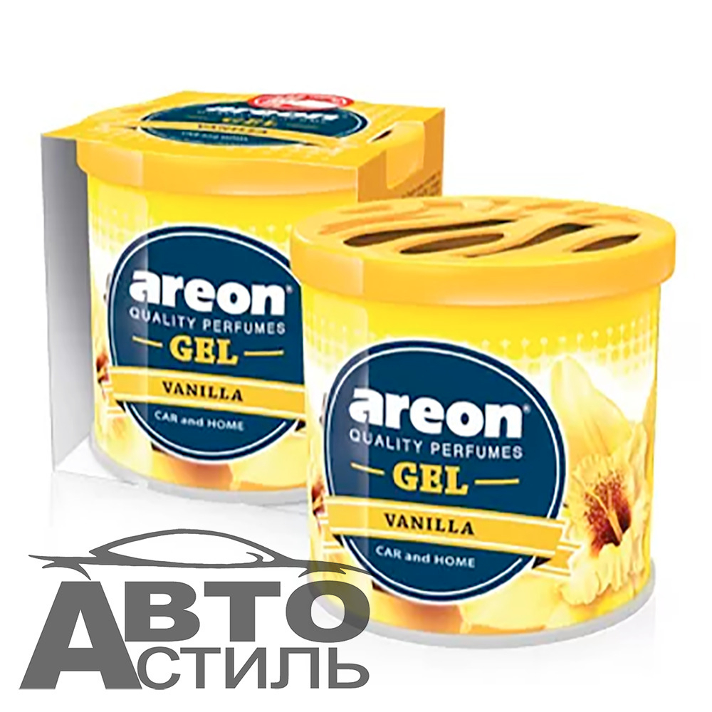 Ароматизатор в банке под сиденье Areon GEL САN 80гр - Ваниль\Vanilla