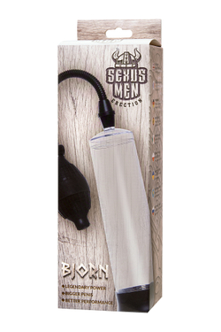Механическая помпа для пениса Sexus Men Erection Bjorn, ABS-пластик, черный, 55 см