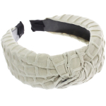 Ободок для волос «МАРЦИПАН», бизе, ширина 4см, микс 4 цвета ( в пакете с подвесом)