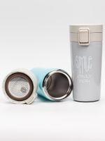 Термокружка пластик/металл  CY-012-1 с крышкой, 380ml