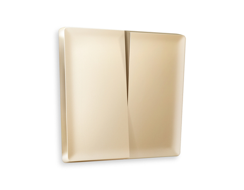AP6030 Лицевая панель ALFA (Шампань) для 2-кл выключателей QUANT