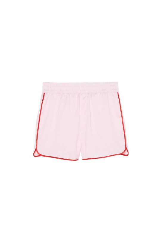 ZARA X BENITO ANTONIO КОНТРАСТНЫЕ АТЛАСНЫЕ ШОРТЫ, РОЗОВЫЙ