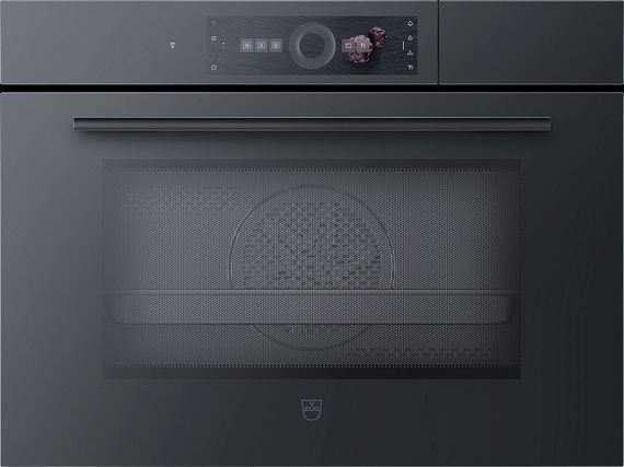 Паровой шкаф V-ZUG CombiSteamer V6000 45M PowerSteam AutoDoor черное стекло CSM6T-23047