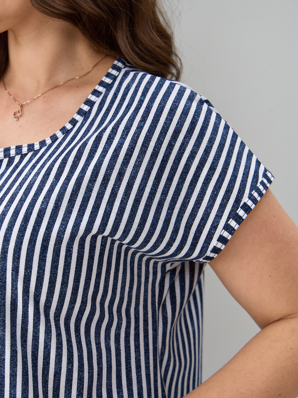 Туника Т-014/джинса-полоса