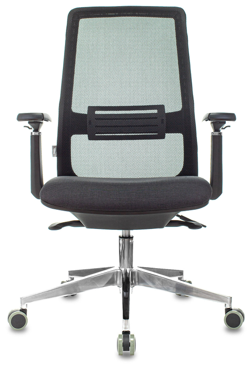 Кресло руководителя Бюрократ MC-915 черный TW-01 38-418 сетка/ткань крестов. алюминий