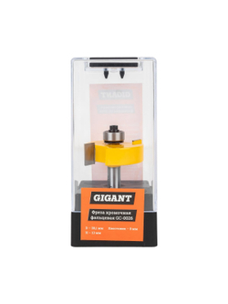 Фреза кромочная фальцевая D38.1 мм, H13 мм, хвостовик 8 мм Gigant GC-0026