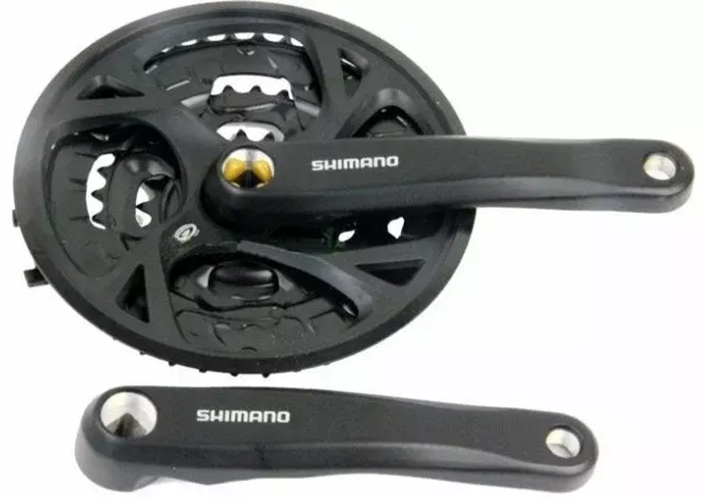 Система ALTUS AFCM371E422CL 2-8147 9ск. 44/32/22 шатуны 175мм с защ. черная SHIMANO
