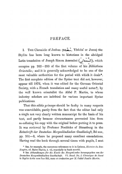 The chronicle of Joshua the Stylite. Composed in Syriac A.D. 507 | the Stylite Joshua