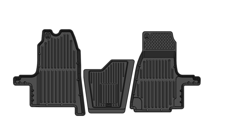 Коврики резиновые в салон 3D PREMIUM для Ford Transit (2006-2015) SRTK.PR.FD.TR.06G.02053