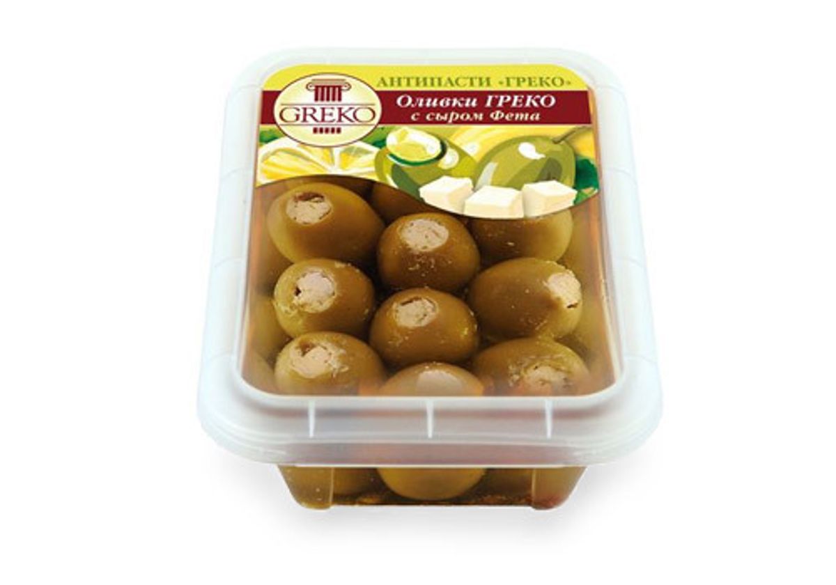 Оливки "Греко" с сыром Фета, 240г